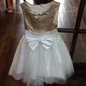Sequin flower girl's dress.